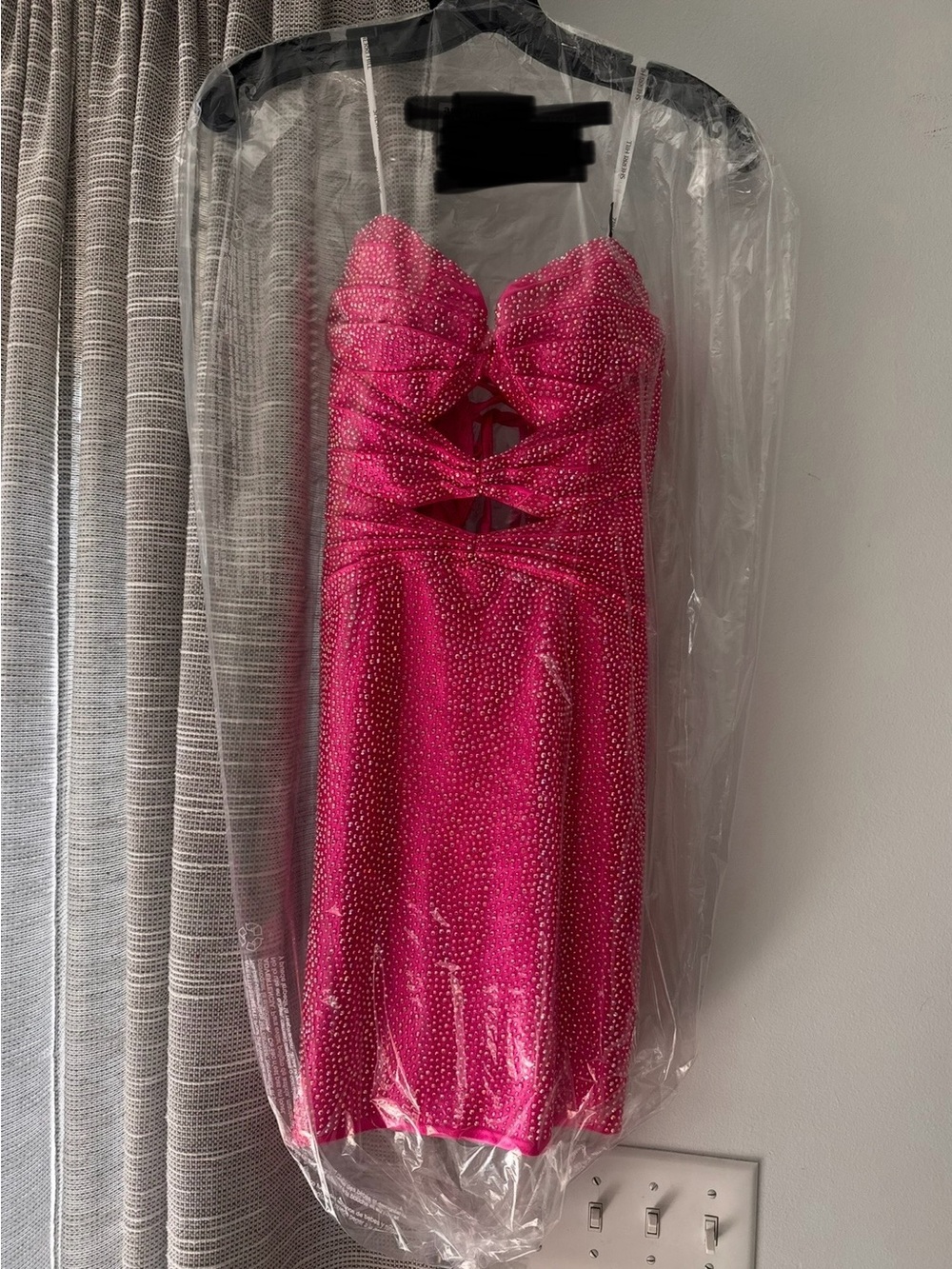 Sherri Hill Hot Pink Strapless Homecoming Dress Size 2